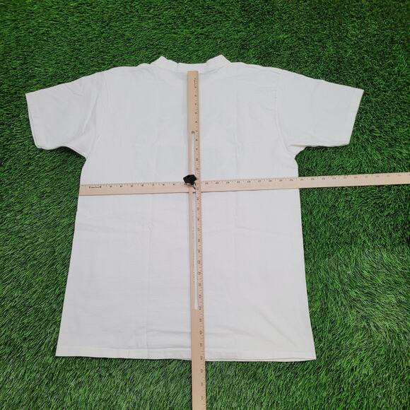 Vintage 1989 Irish Shamrock Shirt Large 21x28 White - Picture 3 of 14